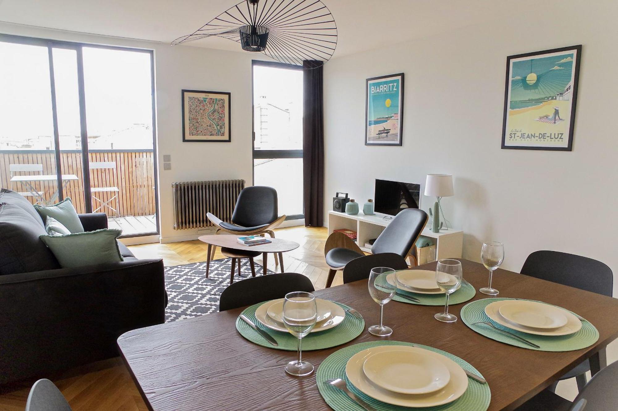 Belle Vue - Vue Exceptionnel Chartrons 2 Chambres Avec Parking Bordeaux Exterior foto